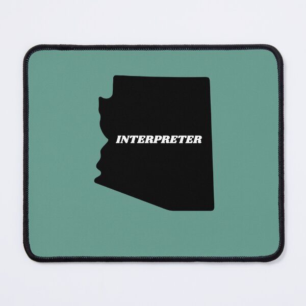 Item preview, Interpreter Arizona Black Silouette Map designed and sold by Neeshki.