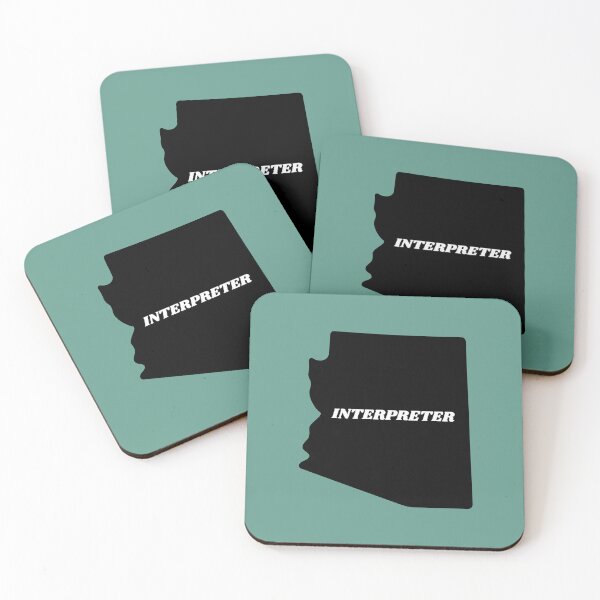 Item preview, Interpreter Arizona Black Silouette Map designed and sold by Neeshki.