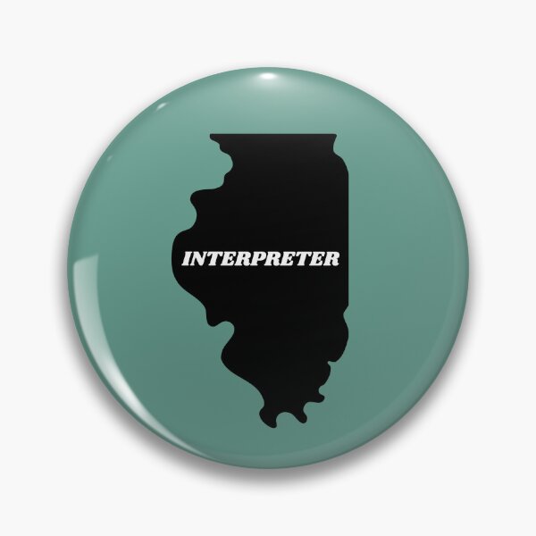 Item preview, Interpreter Illinois Black Silouette Map designed and sold by Neeshki.