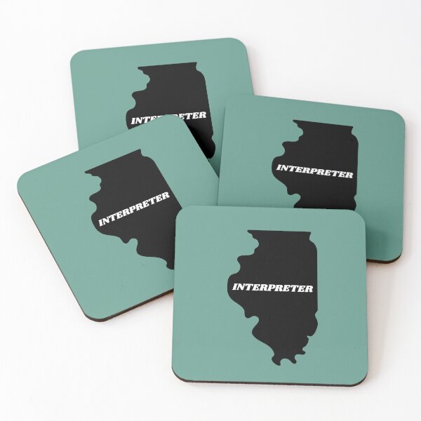 Item preview, Interpreter Illinois Black Silouette Map designed and sold by Neeshki.