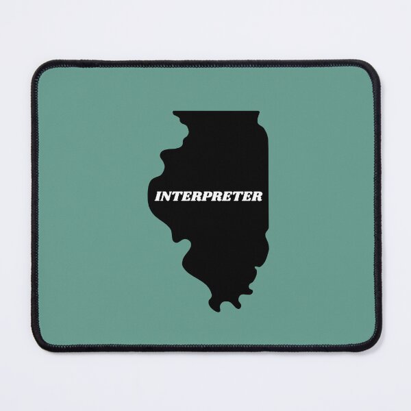 Item preview, Interpreter Illinois Black Silouette Map designed and sold by Neeshki.