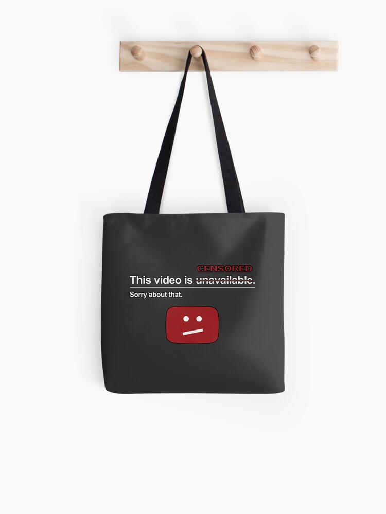 Tote Bag Cette Video N Est Pas Disponible Censure Par Thedrumstick Redbubble