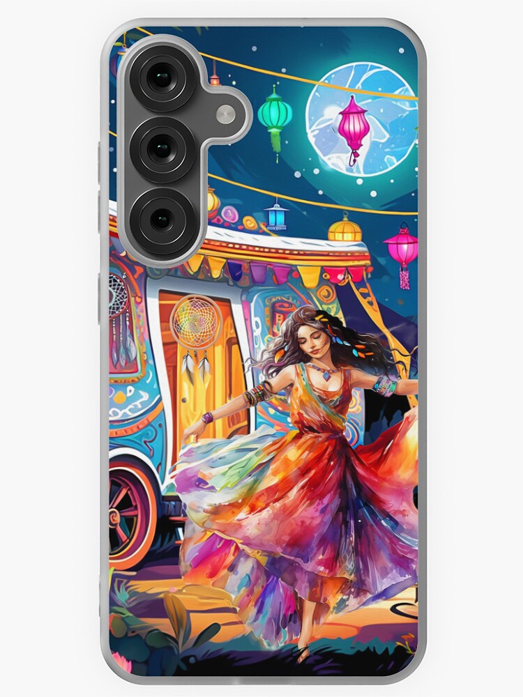 Thumbnail 1 of 4, Samsung Galaxy Phone Case, Boho Gypsy designed and sold by phatpuppyart.