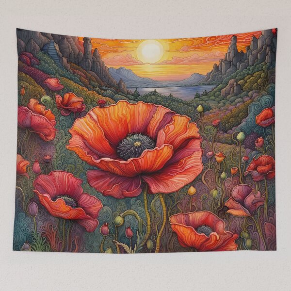 Item preview, Field of Poppies designed and sold by Pjay McConnell.