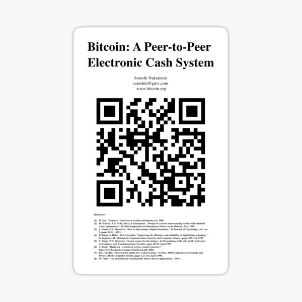 Bitcoin Qr Code Gifts & Merchandise for Sale