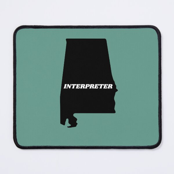 Item preview, Interpreter Alabama Black Silouette Map designed and sold by Neeshki.