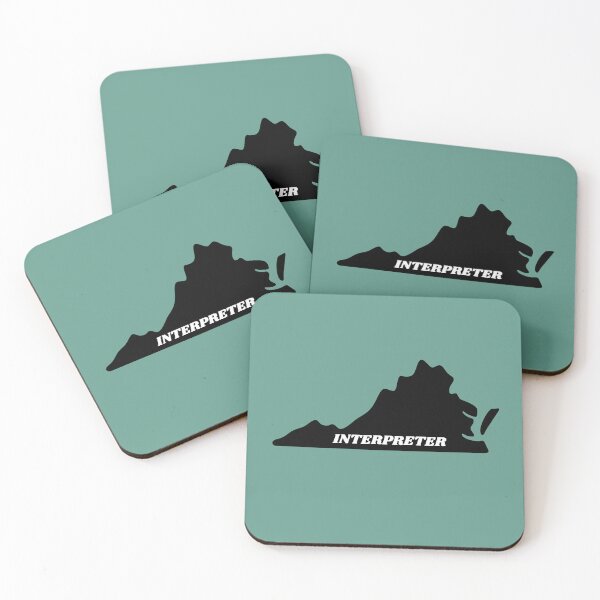 Item preview, Interpreter Virginia Black Silouette Map designed and sold by Neeshki.