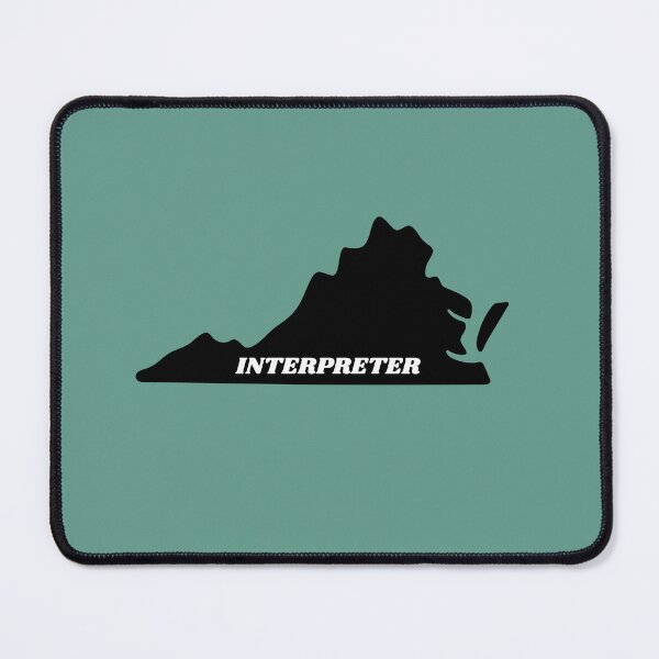 Item preview, Interpreter Virginia Black Silouette Map designed and sold by Neeshki.