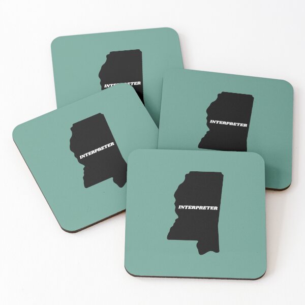 Item preview, Interpreter Mississippi Black Silouette Map designed and sold by Neeshki.