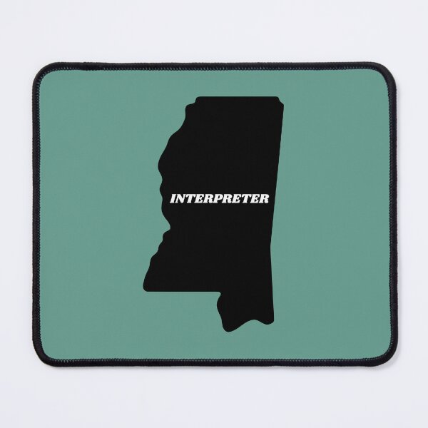 Item preview, Interpreter Mississippi Black Silouette Map designed and sold by Neeshki.