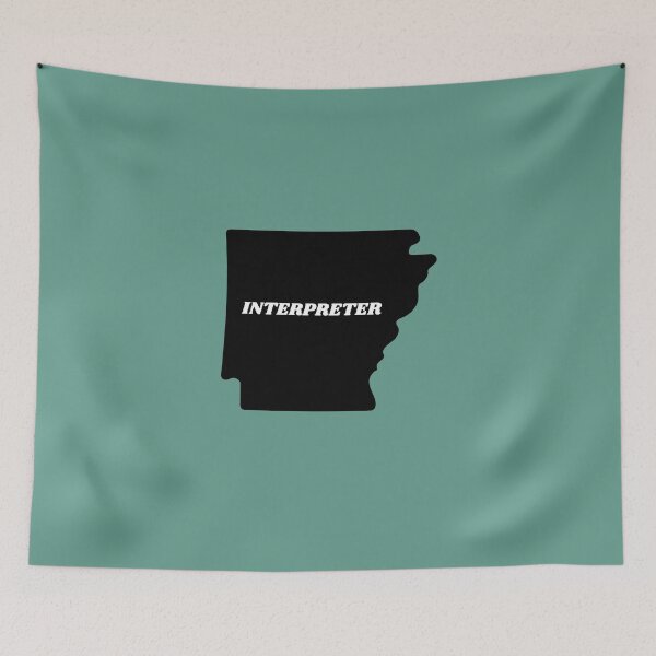 Item preview, Interpreter Arkansas Black Silouette Map designed and sold by Neeshki.