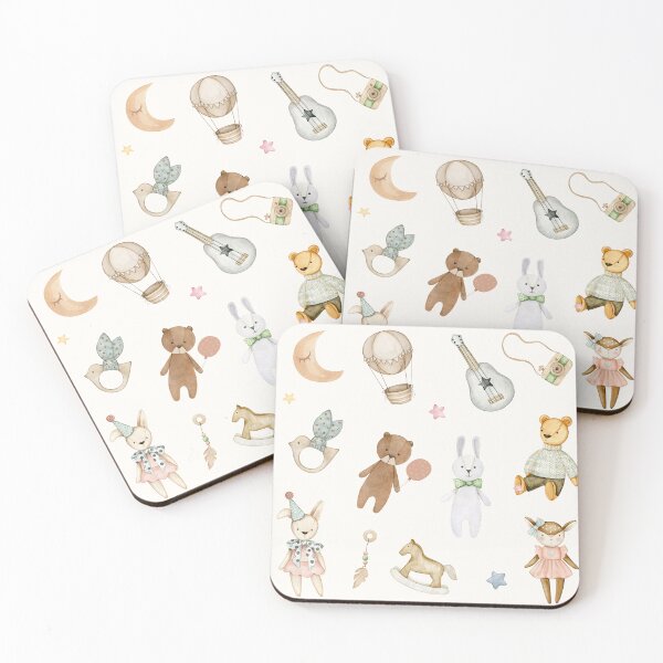 Item preview, Cute Animal Sleep Buddy Collection  - Watercolor designed and sold by patternjp.