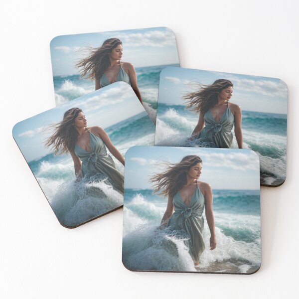 Item preview, Woman Waves of Summer Beach designed and sold by Vorin Arts.
