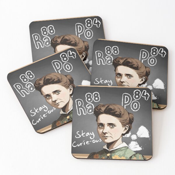 Item preview, Marie Curie | Stay Curie-ous | Women in STEM designed and sold by NerdyWerks.