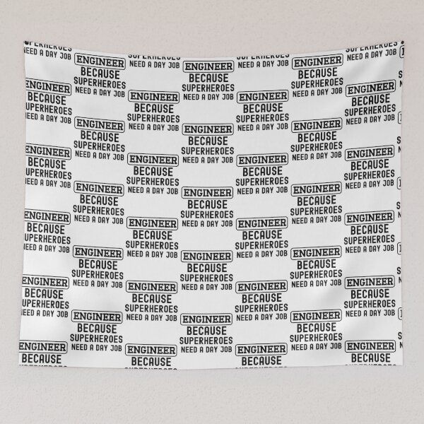 Item preview, Engineer Because Superheroes Need A Day Job designed and sold by HappyDelights.