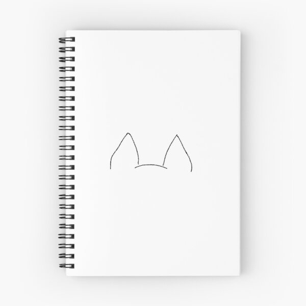 Item preview, Dog Ears Outline, minimalistic, pointed up designed and sold by Walkthewoods19.