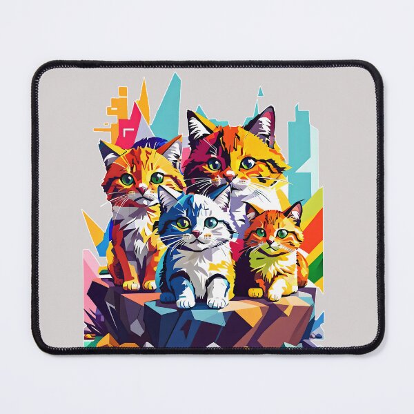 Item preview, Cat Family Meow Meow - Abstract Style designed and sold by mamacub.