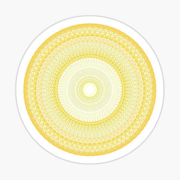 Mandala Pattern 5 [12806-Y1Y3Y4Y5Y6Y2-WB] Sticker