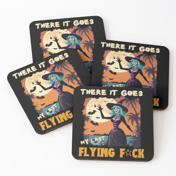 Item preview, There It Goes My Last Flying F*ck - Funny Halloween Design, Spooky Witch designed and sold by Sun Sand & Sea Art.