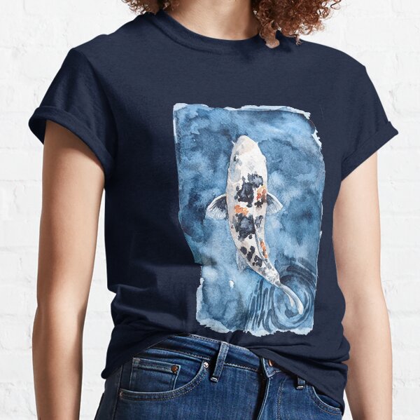 Item preview, Koi in blue designed and sold by Maythebluecat.