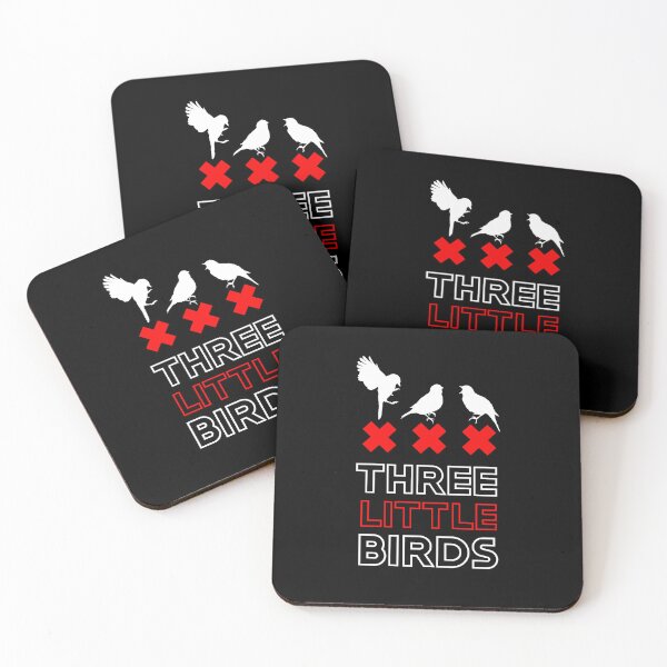 Item preview, Three Little Birds White Red designed and sold by VRedBaller.