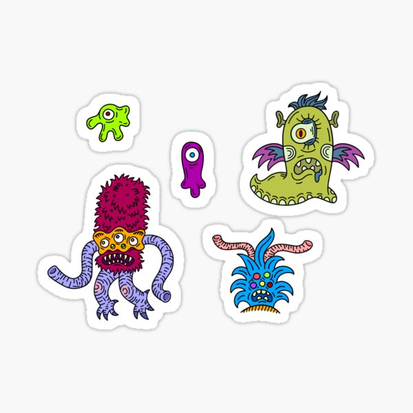 Alien Stickers set Sticker