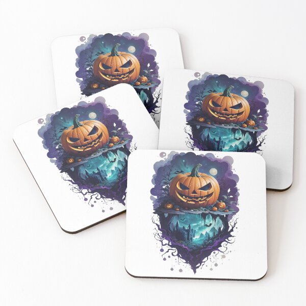 Item preview, "Haunted Halloween Night - Spooky Mansion & Pumpkins T-Shirt designed and sold by T3goods.