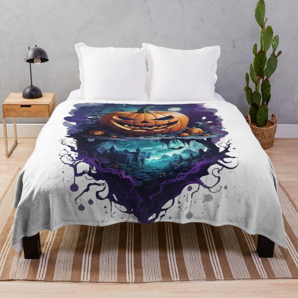 Item preview, "Haunted Halloween Night - Spooky Mansion & Pumpkins T-Shirt designed and sold by T3goods.