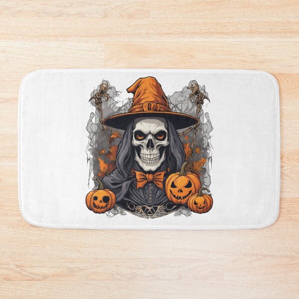 Item preview,  Halloween Witch Skeleton Skull Pumpkin - T-Shirt designed and sold by PrintyArts.