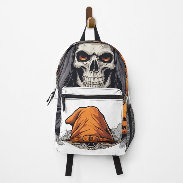 Item preview, Halloween Witch Skeleton Skull Pumpkin - T-Shirt designed and sold by PrintyArts.