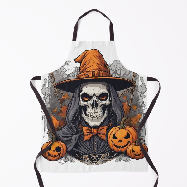 Item preview, Halloween Witch Skeleton Skull Pumpkin - T-Shirt designed and sold by PrintyArts.