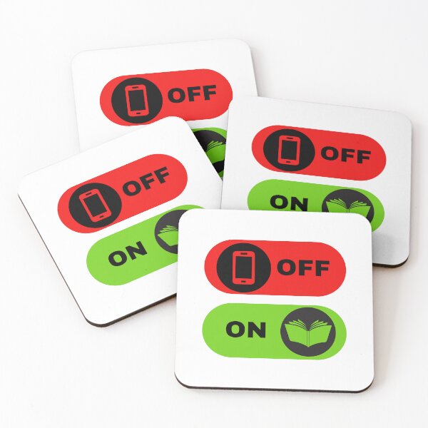 Item preview, Mobile Off, Books On designed and sold by LiteraryInk.