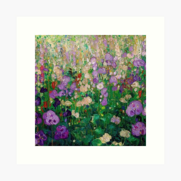 Aperçu de l'œuvre Jardin de fleurs - Gustav Klimt créée et vendue par maniacfitness.