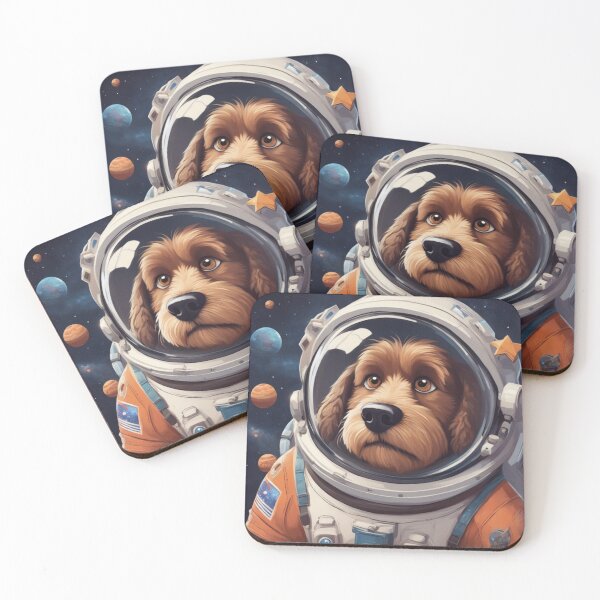 Item preview, Cute astronaut dog in space designed and sold by Pawradise.