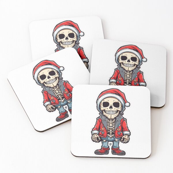 Item preview,   Halloween Skeleton Santa Claus wearing beanie - T-Shirt designed and sold by PrintyArts.