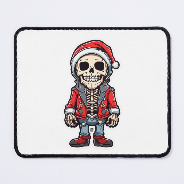 Item preview, Halloween Skeleton Santa Claus wearing beanie - T-Shirt designed and sold by PrintyArts.