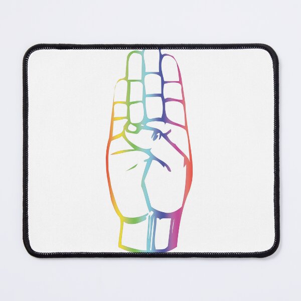 Item preview, "B" American Sign Language ASL Rainbow designed and sold by meganohm.