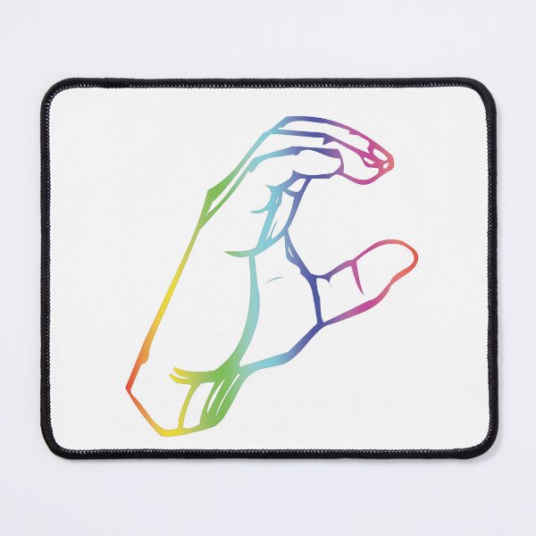 Item preview, "C" American Sign Language ASL Rainbow designed and sold by meganohm.