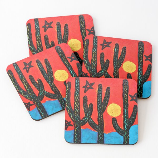Item preview, Dancing Saguaros designed and sold by Mad World Art Ltd. Co..