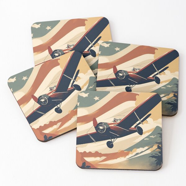 Item preview, Vintage Airplane Poster designed and sold by galactify.