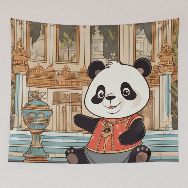 Item preview, Cute Panda in Palace designed and sold by Pawradise.