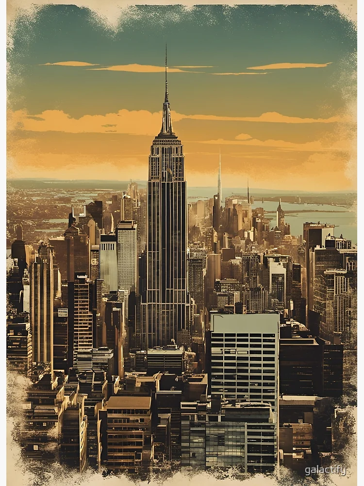 Vintage New York City Poster Free Stock Photo - Public Domain Pictures