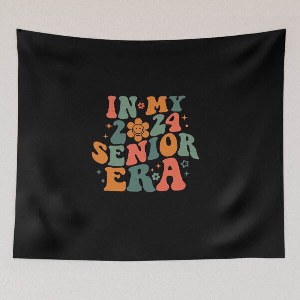 Item preview, In My 2024 Senior Era Retro Groovy Class of 2024 designed and sold by ArtMeetsPizza.