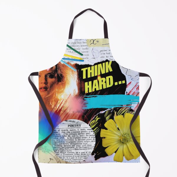 Item preview, Think Hard Collage designed and sold by Swooncake Press.