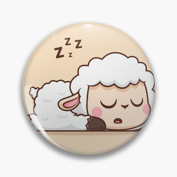 Item preview, Peaceful Slumber: Cute Sheep Sleeping Cartoon Vector Icon designed and sold by hjian8219.