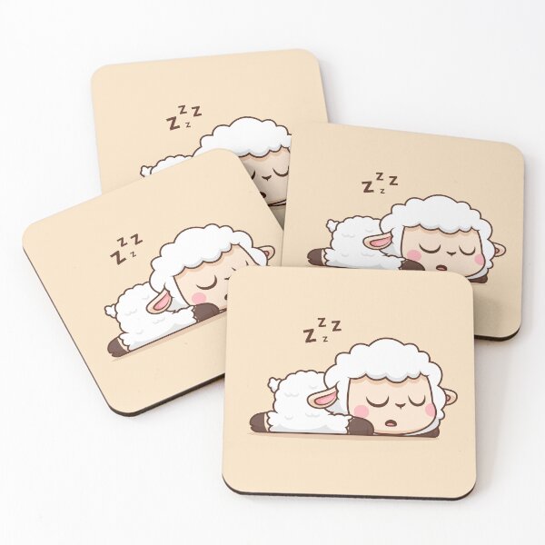 Item preview, Peaceful Slumber: Cute Sheep Sleeping Cartoon Vector Icon designed and sold by hjian8219.