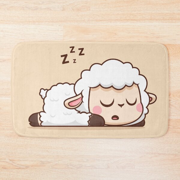 Item preview, Peaceful Slumber: Cute Sheep Sleeping Cartoon Vector Icon designed and sold by hjian8219.