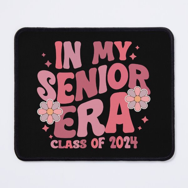 Item preview, In My Senior Era Class of 2024 Pink Groovy  designed and sold by ArtMeetsPizza.