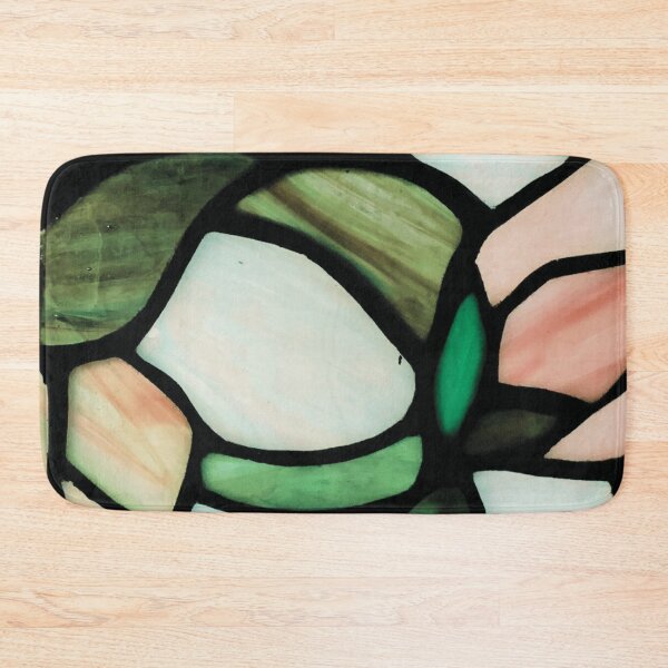 Item preview, Stained Glass Pink Tulip flower close-up art designed and sold by Neeshki.