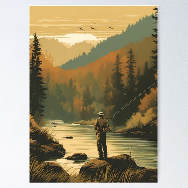 Vintage Fly Fishing Wall Art for Sale